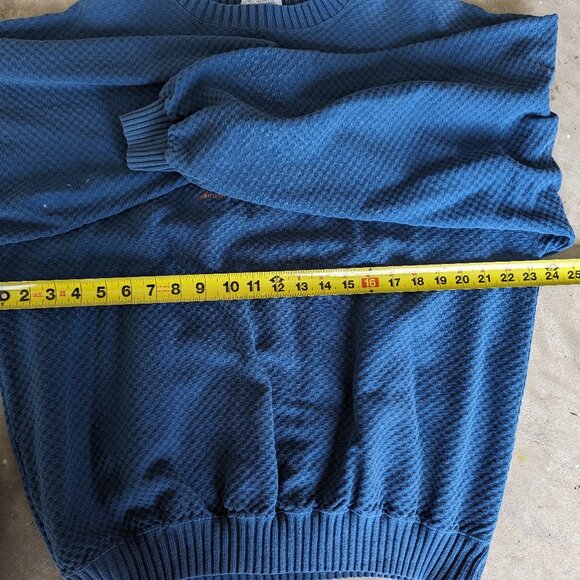 Vintage Boundary Line Waffle Sweater Amish Country Pennsylvania - Picture 13 of 15